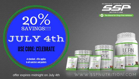 "CELEBRATE" 4th of JULY with 20% SAVINGS on all Canisters & Packets