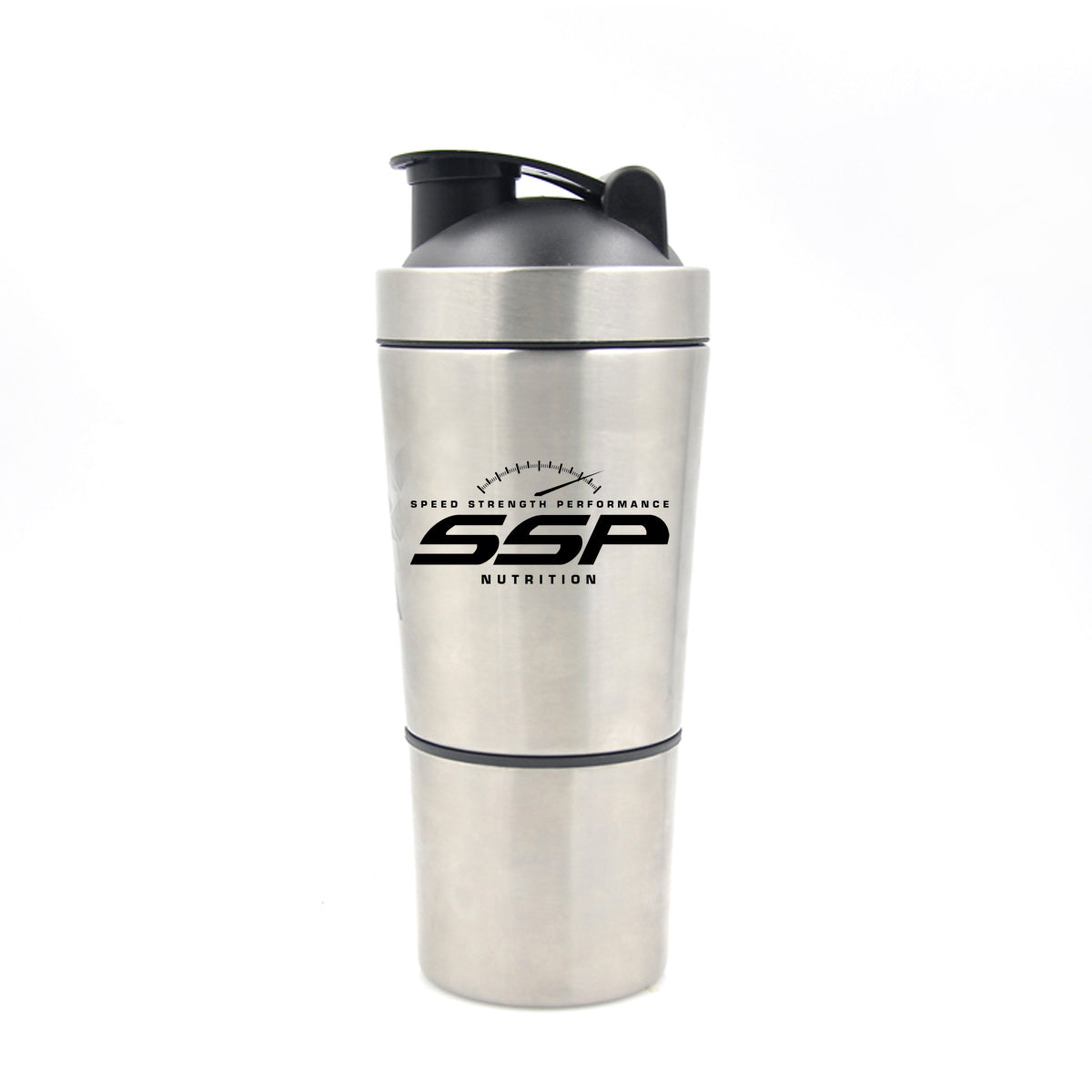 SSP Nutrition Water Bottle  24-ounce water bottle, 100% leak and spill  proof Autoseal lid - Banned Substance Free Supplements