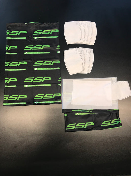 SSP Logo Print Face + Neck Gaiter + 10 Filters