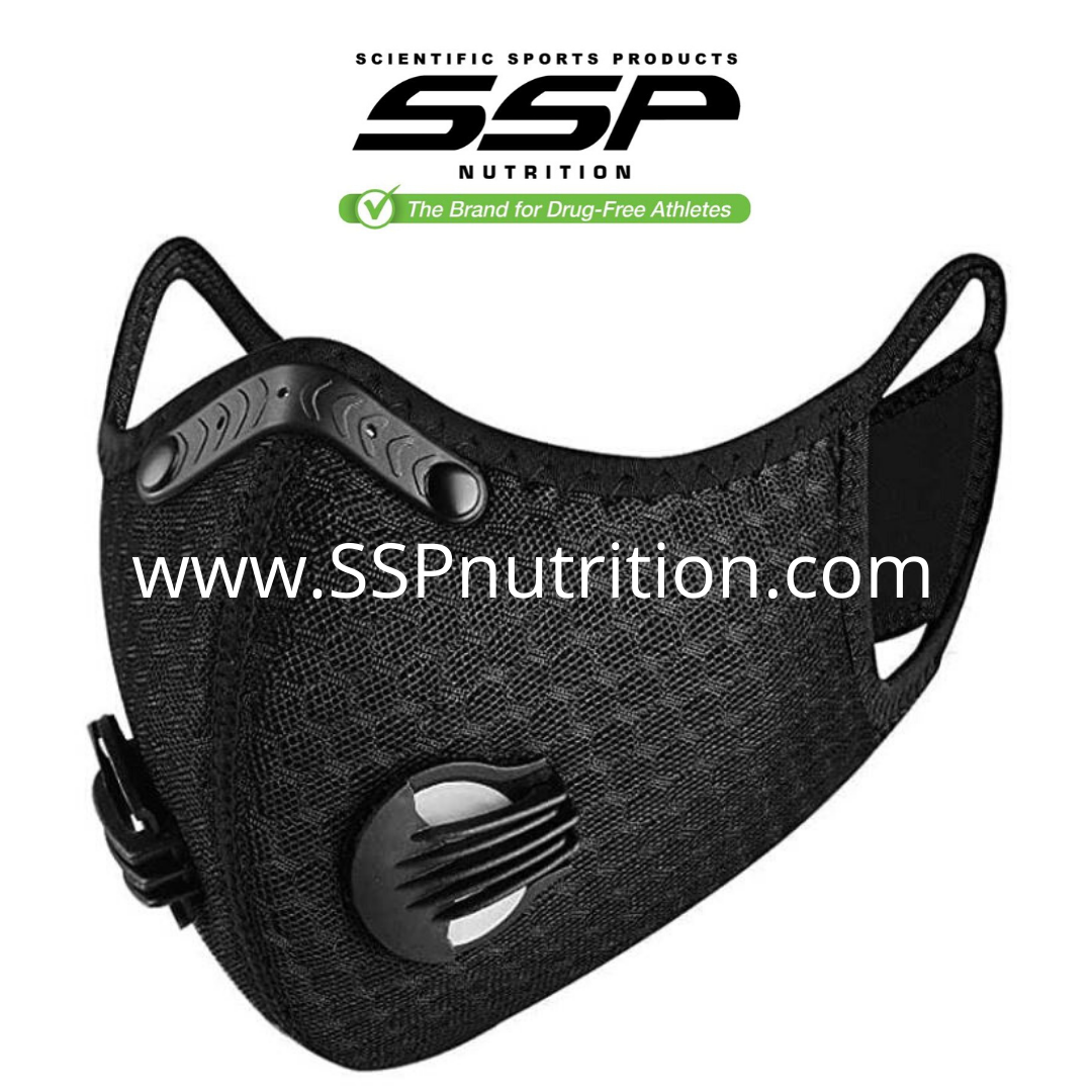 10 Masks + 30 Filters: PM2.5 Workout Exercise Mask: Adjustable Air Flow (100% Reusable Protective Mask)
