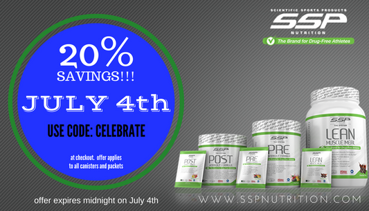 "CELEBRATE" 4th of JULY with 20% SAVINGS on all Canisters & Packets 