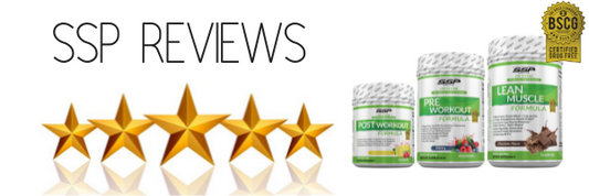 SSP Nutrition Releases Newest 5 Star Reviews
