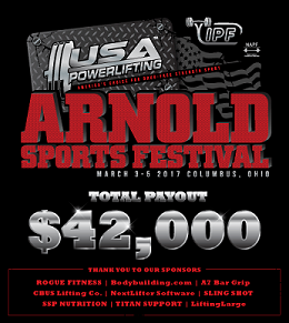 SSP Nutrition Announces $4,500 in Prize Money, 2017 Arnold Sports Festival