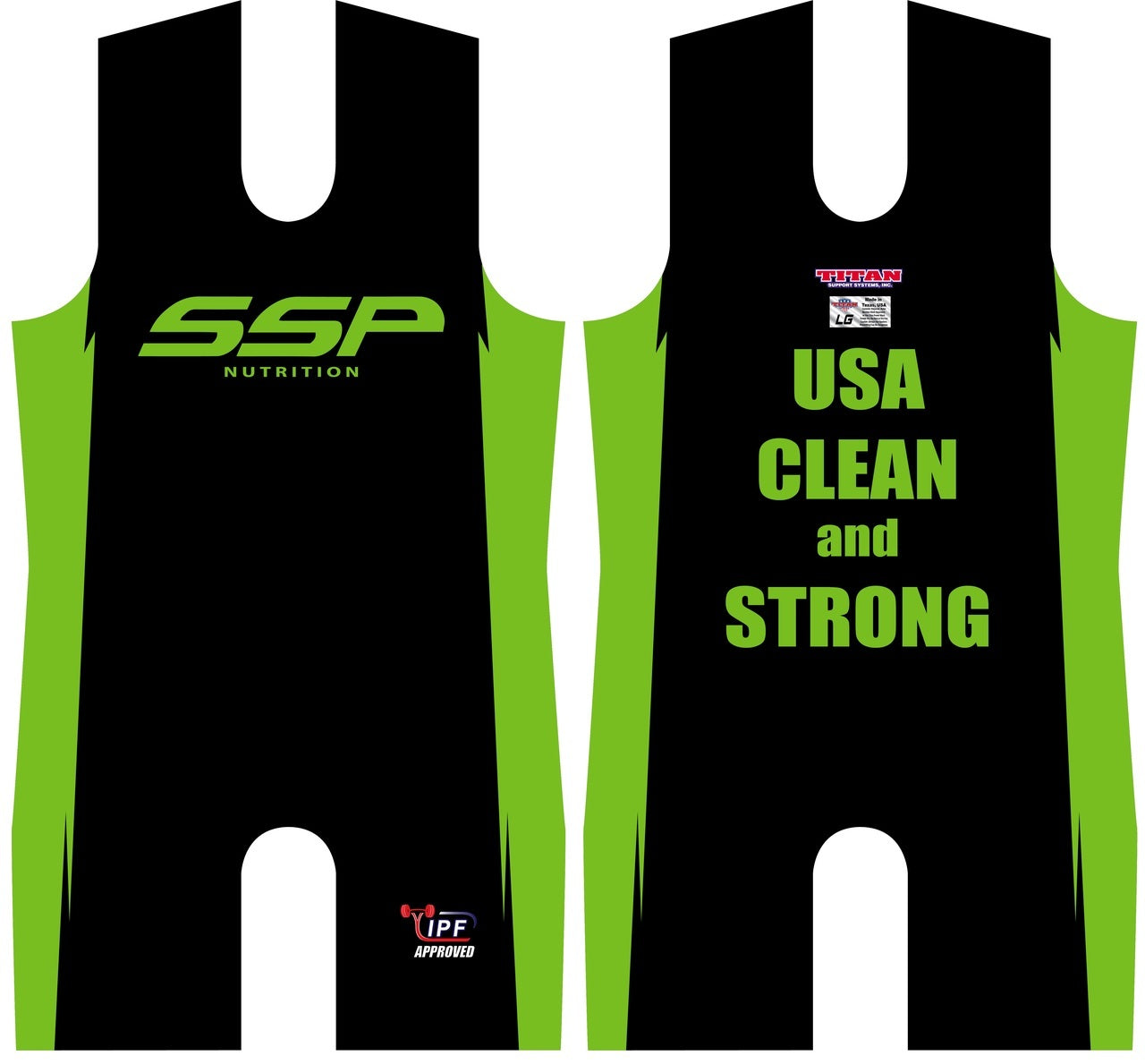 SSP Nutrition IPF Approved TITAN Singlet - Banned Substance Free