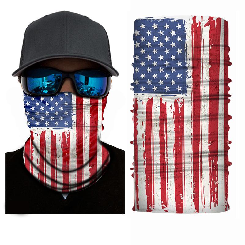US Flag Print Face + Neck Gaiter