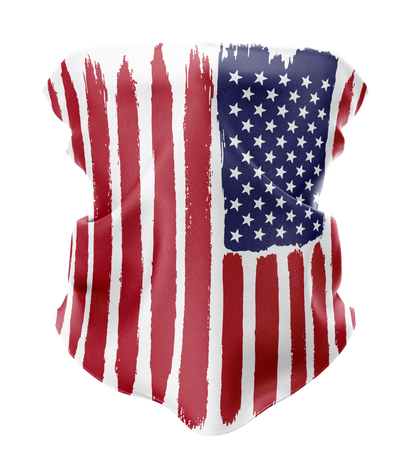 US Flag Print Face + Neck Gaiter